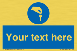 Custom Mandatory Keys Sign